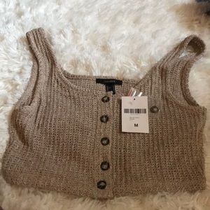 Knit crop top